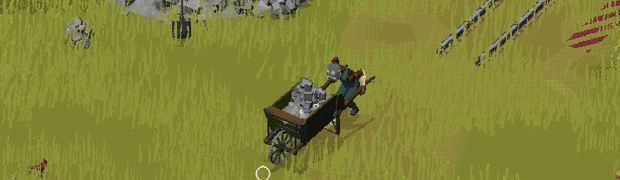 Shoveling ballast into wheelbarrow and dumping it on the ground
